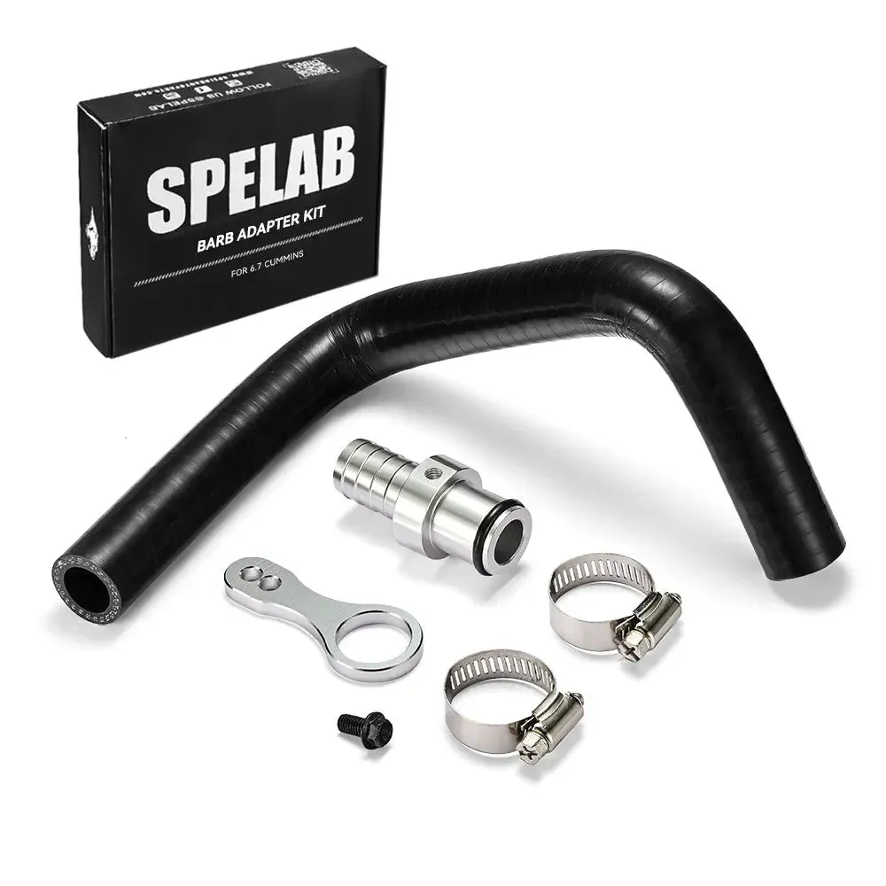 SPELAB for 2009-2018 Dodge Ram 6.7L Cummins Coolant Hose Barb Adapter Leaking Repair Kit