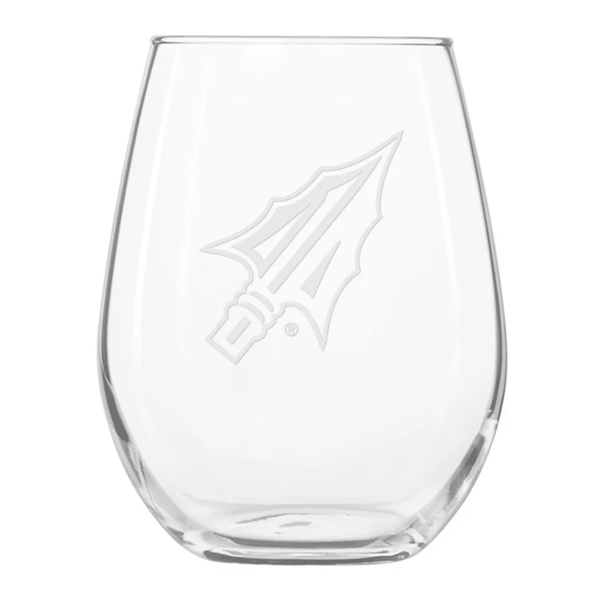 Spirit Products Arrowhead Logo 15oz Stemless Wine Glass