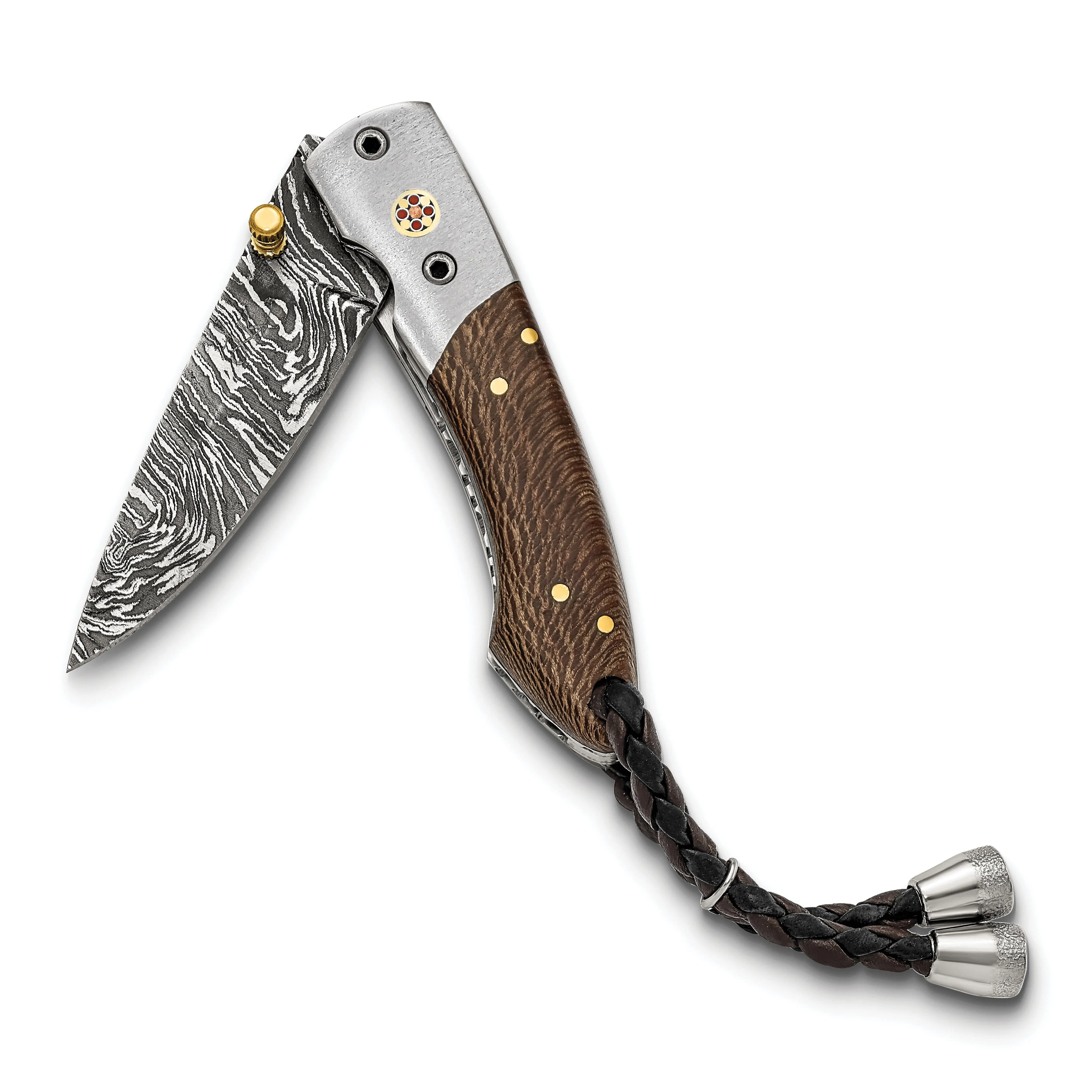 Steel 256 Layer Folding Blade Chinar Wood Handle Knife