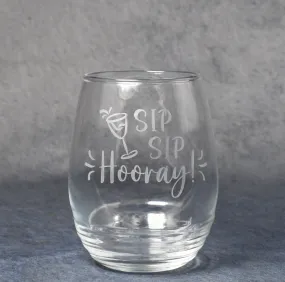 Stemless Rings Wine Glass