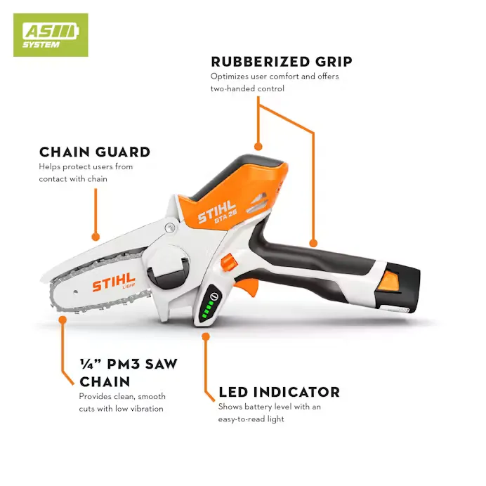 Stihl | GTA 26 Battery-Powered Garden Pruner | Set w/ AS 2 and AL 1 (GA01 011 6926 US)