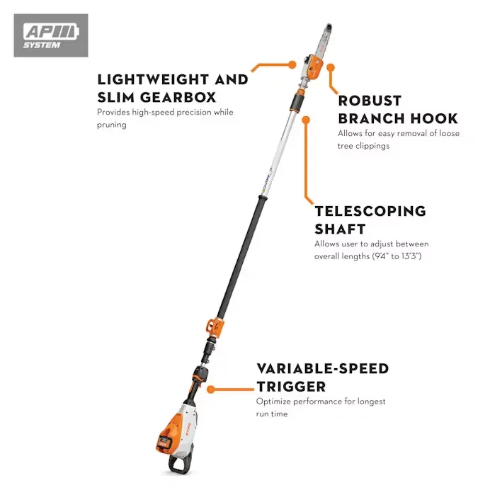 Stihl | HTA 160 Battery Pole Pruner | w/o battery & charger (LA01 200 0018 US)