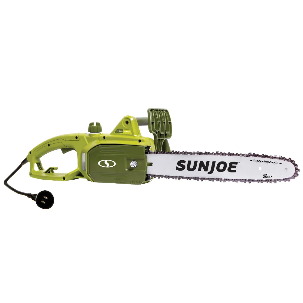 Sun Joe SWJ699E Electric Chain Saw | 14-inch | 9-Amp | 13.5-inch Cutting Thickness Max