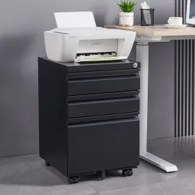 Swift 3-Drawer File Cabinet with Lock