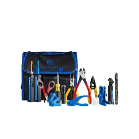 TK-161: Fiber Prep Kit with Connector Cleaners, Visual Fault Locator , Jonard