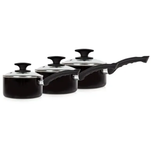 Tower Essentials 3 Piece Pan Set Black