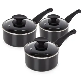 Tower Essentials 3 Piece Pan Set Black