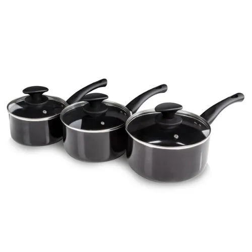 Tower Essentials 3 Piece Pan Set Black