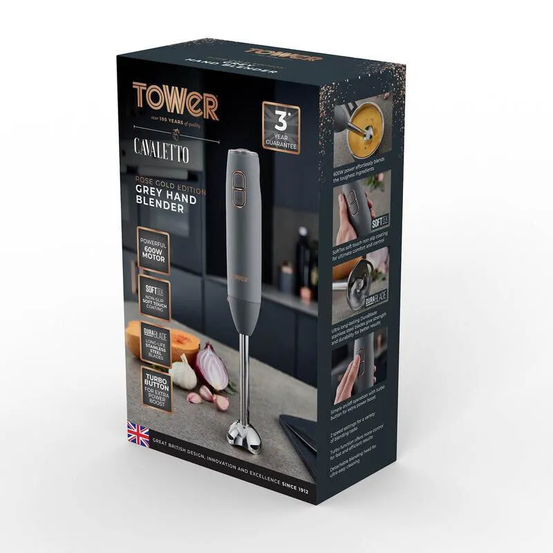 Tower T12059RGG blender Cooking blender 600 W Grey