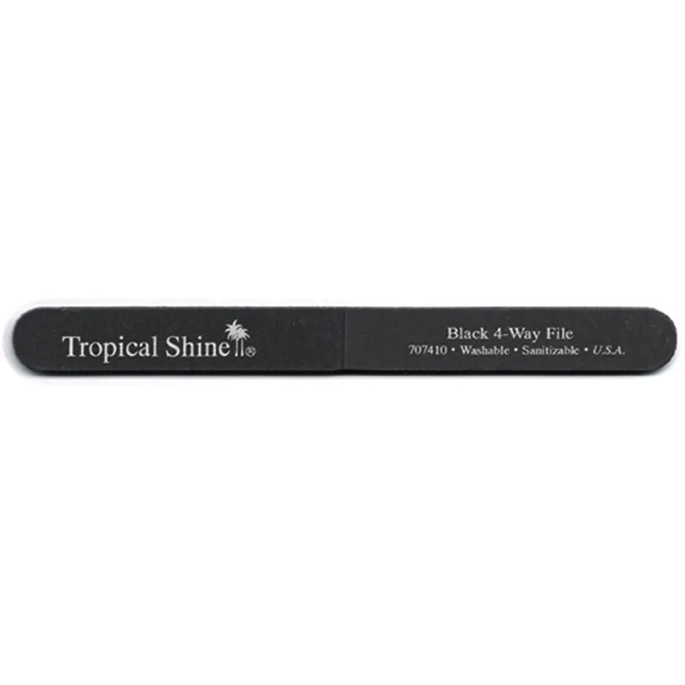 Tropical Shine - Black 4-Way File - Washable Sanitizable