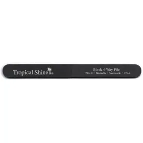 Tropical Shine - Black 4-Way File - Washable Sanitizable