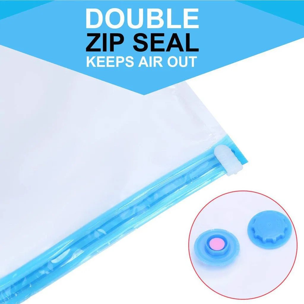 Vacuum Reusable Compression Bag For Storage Organizing Clothes