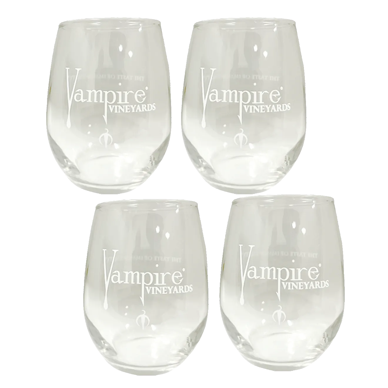 VAMPIRE® STEMLESS WINE GLASS SET OF 4