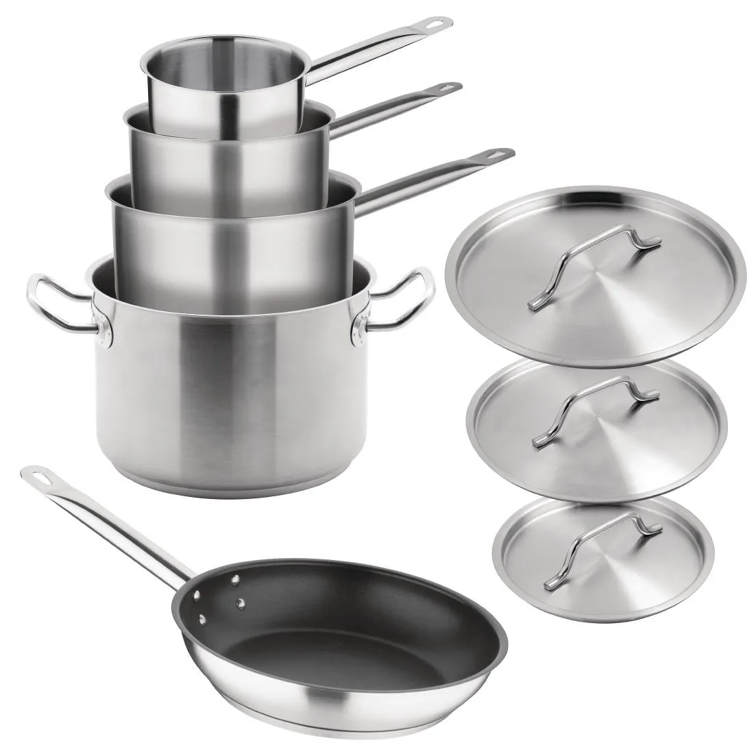 Vogue Cook Like A Pro 5-Piece Stainless Steel Cookware Set - SA693