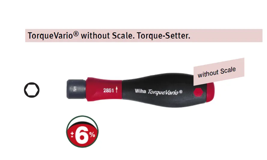 Wiha TorqueVario® Torque Screwdriver 0.8-2Nm